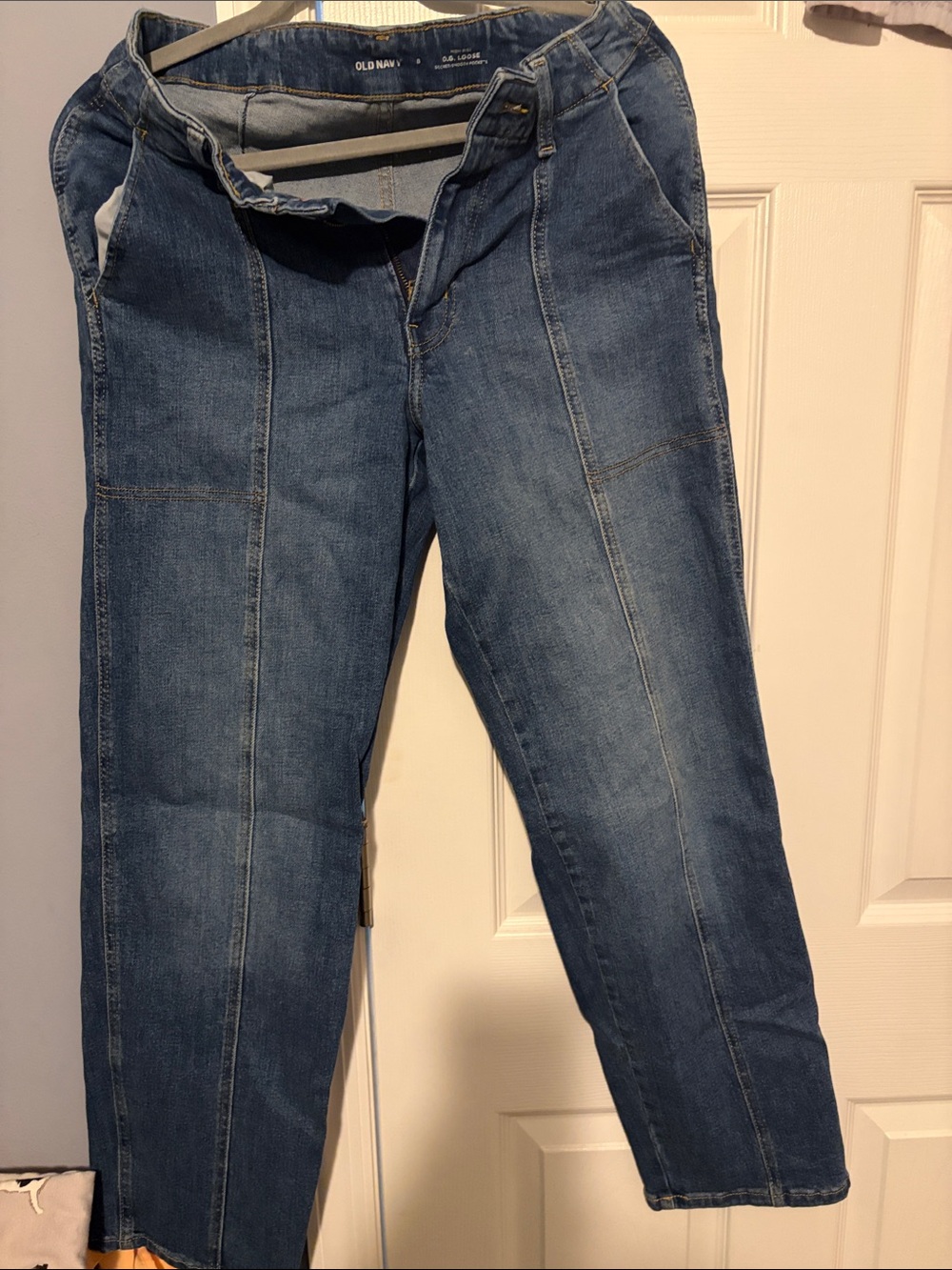 Old Navy Blue Cropped Straight-Leg Women's Jeans